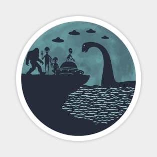 Bigfoot Loch Ness Monster Aliens Magnet